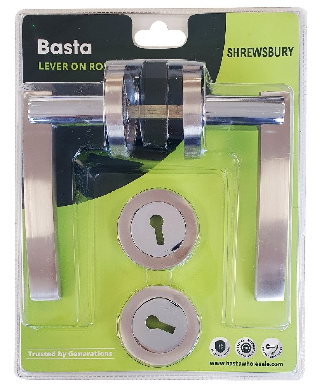 BASTA SHREWSBURY LEVER ON ROSE WITH ESCUTCHEON