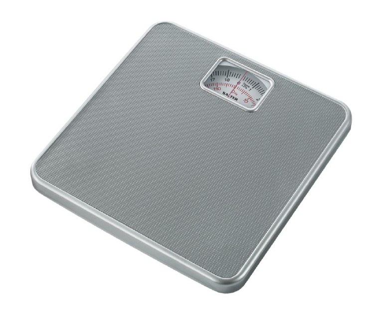 SALTER MECHANICAL BATHROOM SCALE - SILVER