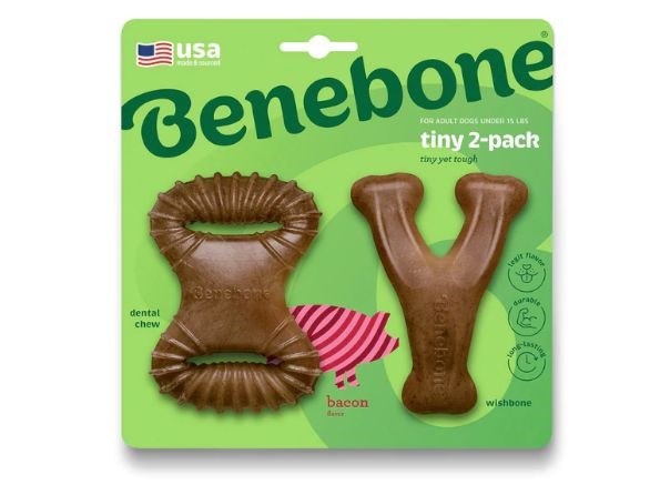 BENEBONE 2-PACK CHEW/WISHBONE BACON TINY
