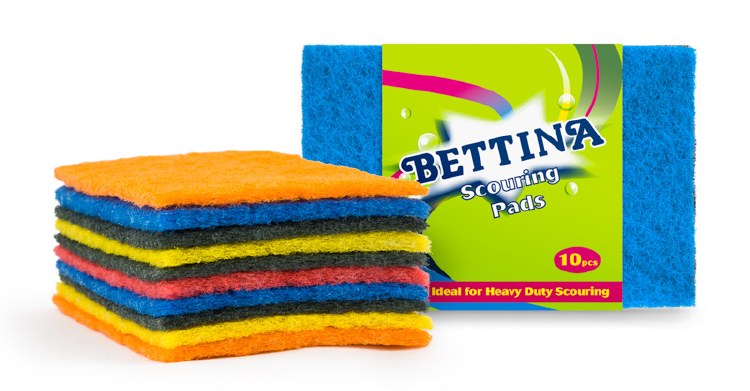 BETTINA LARGE SCOURING PADS - 10 PACK