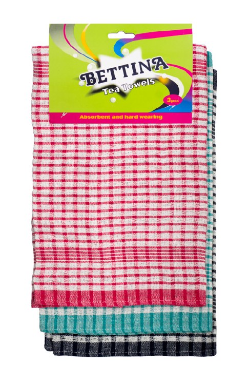 BETTINA COTTON TEA TOWELS -  3PIECE