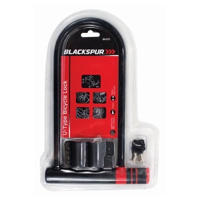 BLACKSPUR 180 X 310MM U-TYPE BICYCLE LOCK