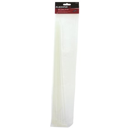BLACKSPUR CABLE TIES WHITE 7.2 X 450MM