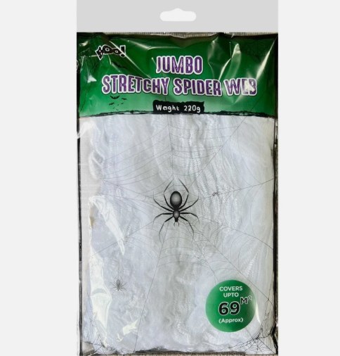BOO JUMBO STRETCHY SPIDER WEB