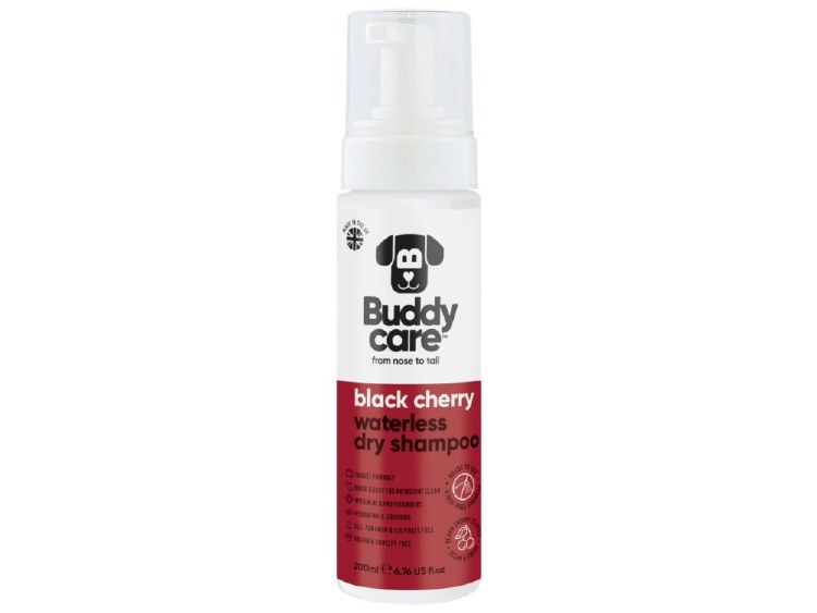 BUDDYCARE 200ML DRY SHAMPOO BLACK CHERRY