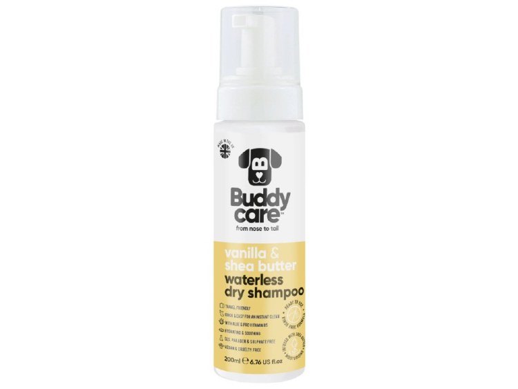 BUDDYCARE 200ML DRY SHAMPOO VANILLA AND SHEA BUTTER