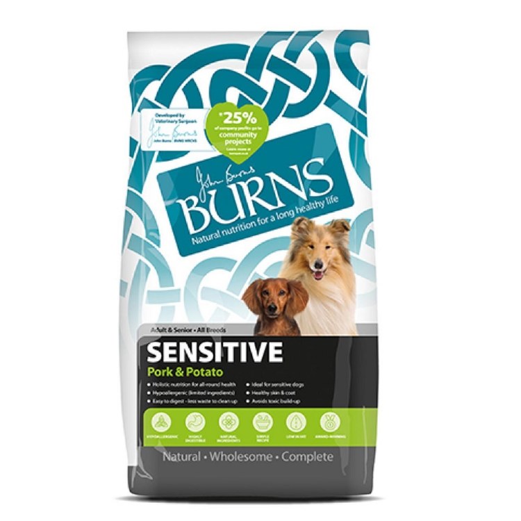 BURNS SENSITIVE PORK &amp; POTATO 2KG