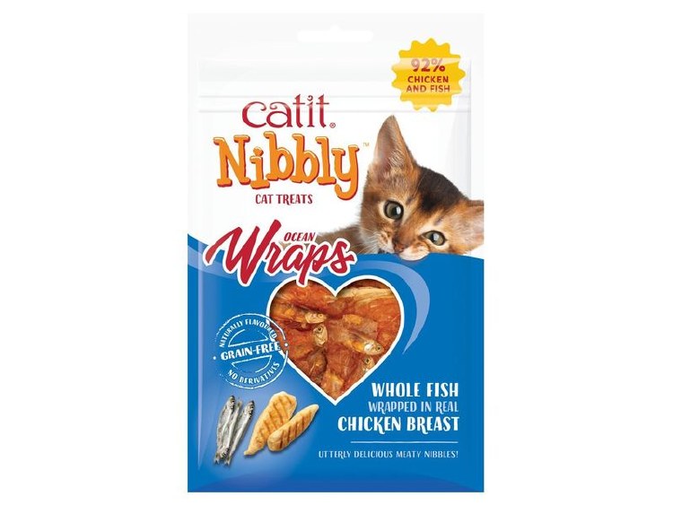 CATIT NIBBLY WRAPS CHICKEN &amp; FISH 30G