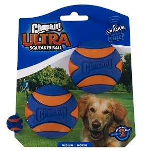 CHUCK IT! ULTRA SQUEAKER BALLS - MEDIUM 2PACK