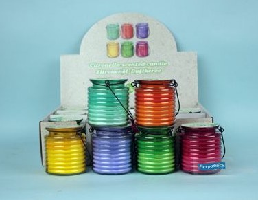 CITRONELLA CANDLE IN JAR - ASSORTED