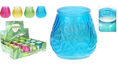 CITRONELLA CANDLE GLASS POT 10CM