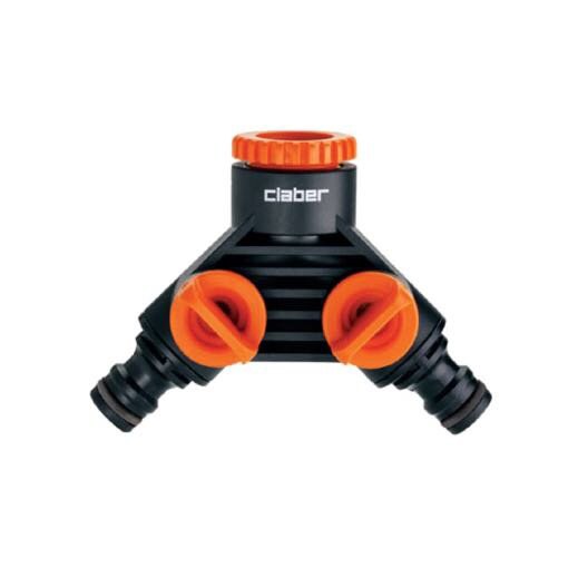 CLABER DOUBLE TAP CONNECTCOR -  BLACK