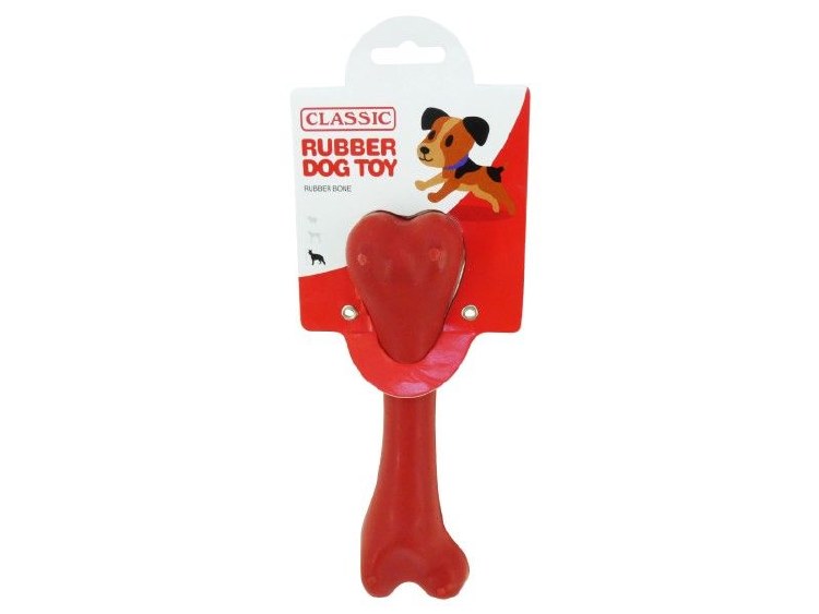 CLASSIC RUBBER DOG TOY 20CM 8"