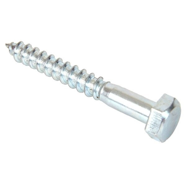 DIN 571 COACH SCREWS 8X50MM ZINC - BAG OF 10