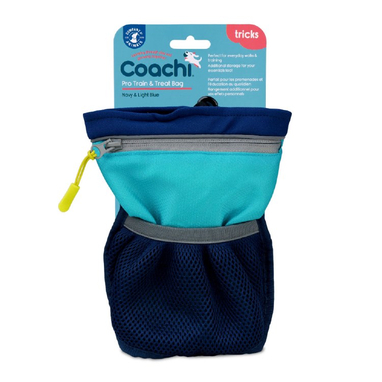 COACHIE PRO TRAIN AND TREAT BAG - NAVY AND BLUE