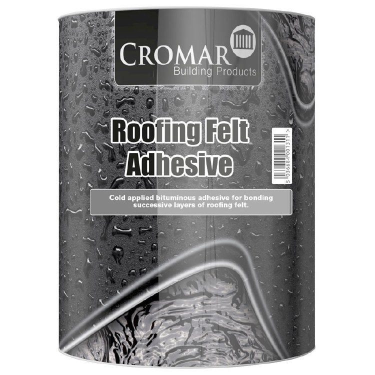 CROMAR ROOFING FELT ADHESIVE 5LT BLACK