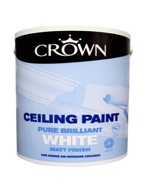 CROWN CEILING PAINT BRILLIANT WHITE 5L