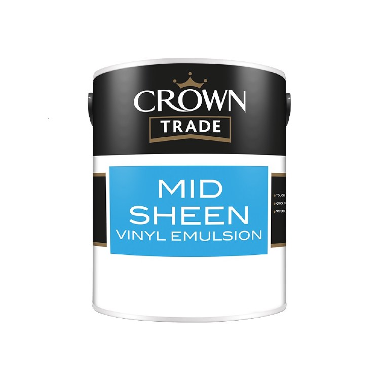 CROWN TRADE MID SHEEN 5L WHITE