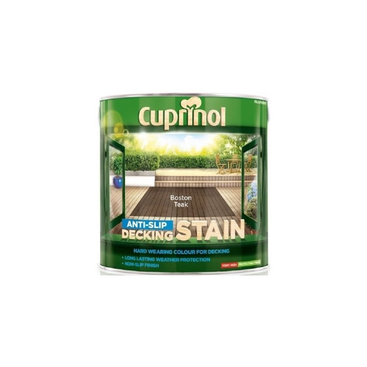 CUPRINOL ANTISLIP DECKING STAIN BOSTON TEAK 2.5L