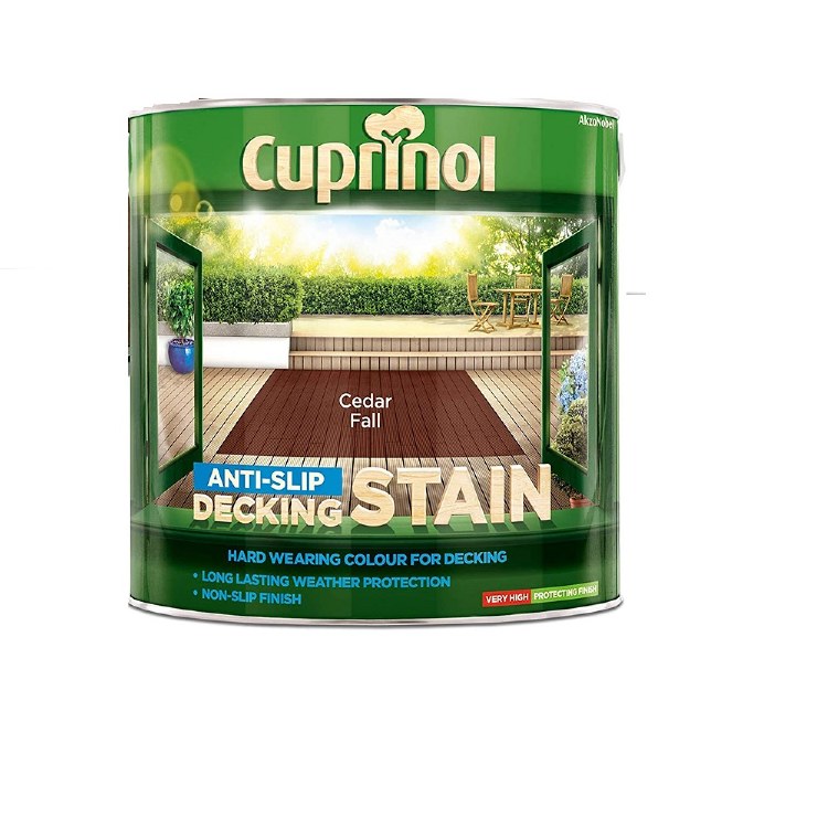 CUPRINOL ANTISLIP DECKING STAIN CEDAR FALL 2.5L