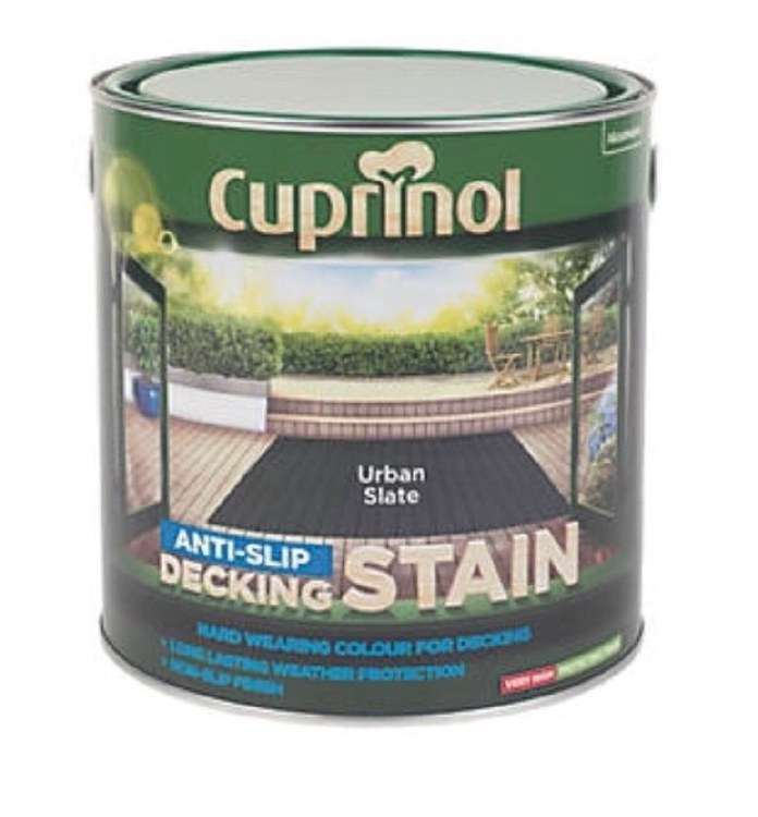 CUPRINOL ANTISLIP DECKING STAIN URBAN SLATE 2.5L