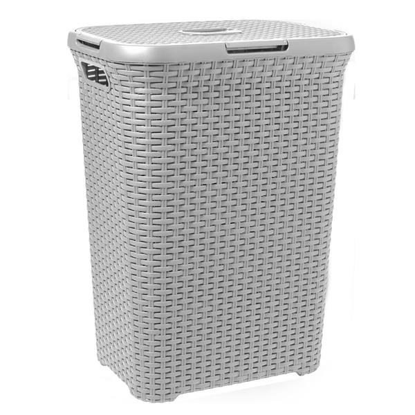 CURVER STYLE LAUNDRY HAMPER GREY 60L