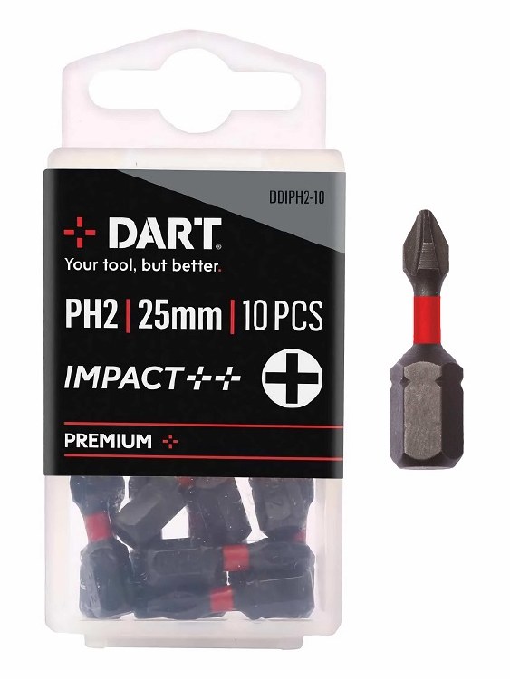 DART PH2 IMPACT DRIVER BIT - PACK 10