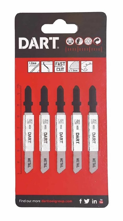 DART T118A METAL CUTTING JIGSAW BLADE - PK 5