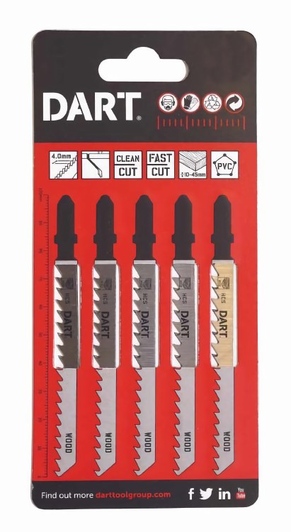 DART T101B WOOD JIGSAW BLADE FINE 5 PACK