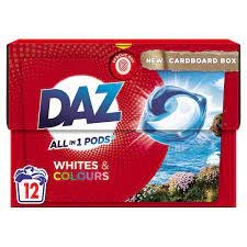 DAZ ALL IN 1 PODS WHITE &amp; COLOUR - 12 PACK