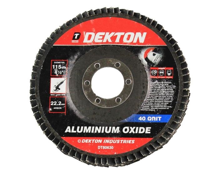 DEKTON 115MM FLAP DISC 40GRIT