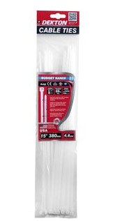 DEKTON CABLE TIES 30PCE - WHITE