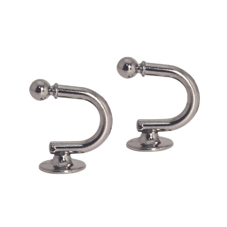 DE VIELLE ESSENTIAL CURTAIN TIE BACKS - SILVER