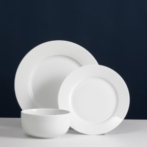 SIMPLICITY DINNER SET 12PCE WHITE