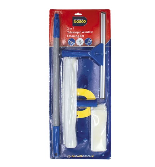 DOSCO 2 IN 1 TELESCOPIC WINDOW CLEANING SET