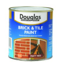 DOUGLAS BRICK &amp; TILE PAINT 500ML - MATT RED