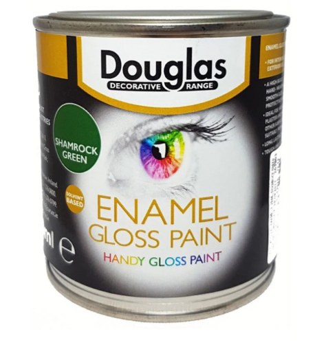 DOUGLAS ENAMEL GLOSS PAINT - SHAMROCK GREEN 250ML