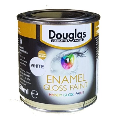 DOUGLAS ENAMEL GLOSS PAINT - WHITE 250ML