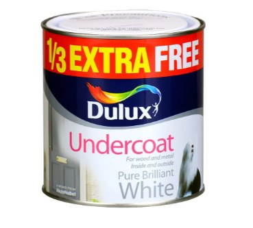 DULUX PURE BRILLIANT WHITE UNDERCOAT - 750ML + 33% FREE