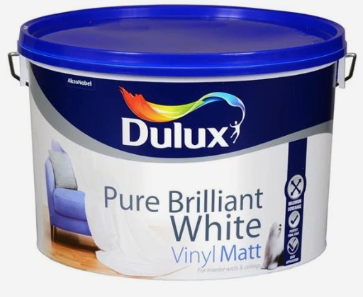 DULUX PURE BRILLIANT WHITE - VINYL WHITE 10L