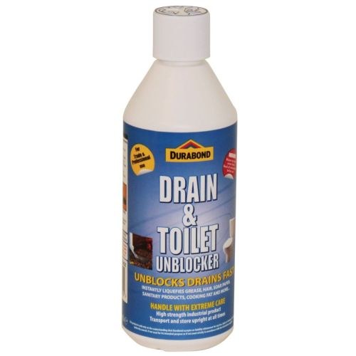 DURABOND DRAIN, TOILET AND URINAL UNBLOCKER 500ML