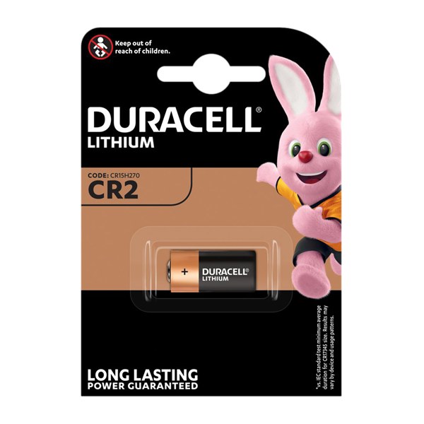 DURACELL BATTERY CR2 3V CARD