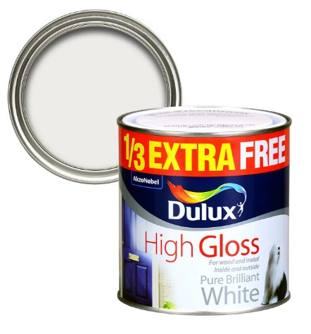 DULUX HIGH GLOSS - PURE BRILLANT WHITE 1L - WHITE