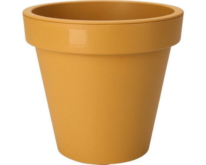 E&amp;K ROUND 40CM PLANTER - OCHER