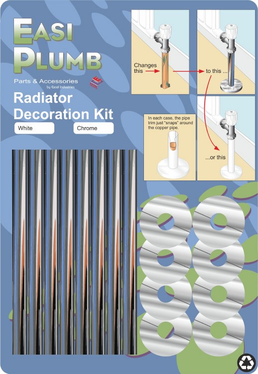 EASI PLUMB CHROME 4 RAD RADIATOR DECORATION KIT