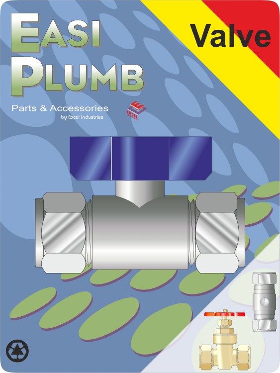 EASI PLUMB 3/4" CXC ISOLATION VALVE ( LEVER OPERATED )