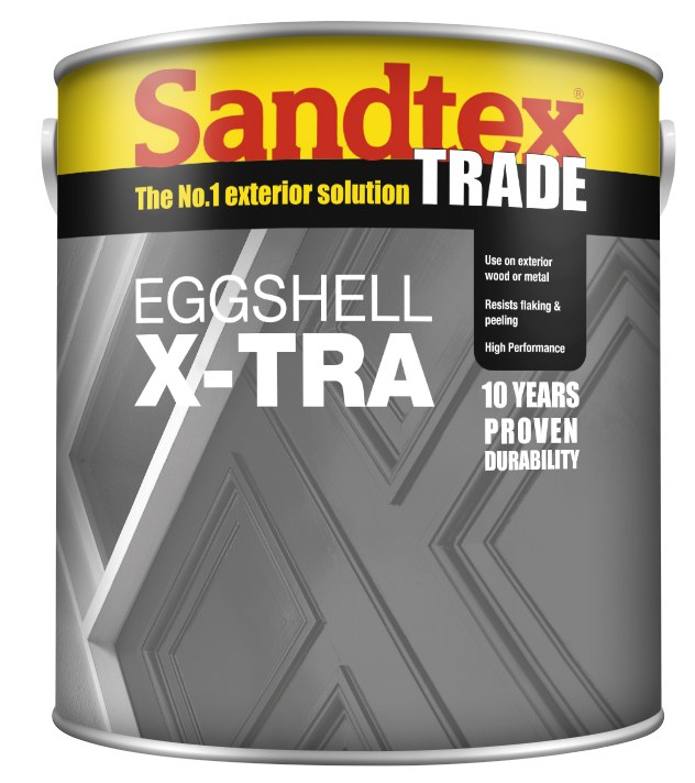 SANDTEX TRADE EGGSHELL PAINT 1L BLACK