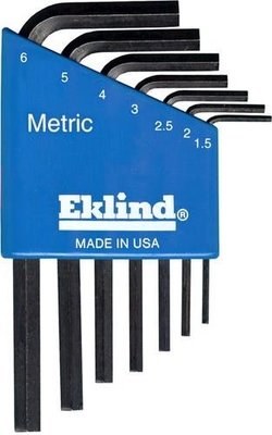 EKLIND 7 PC SHORT METRIC HEX L KEY SET