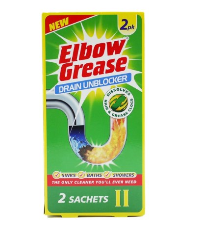 ELBOW GREASE DRAIN UNBLOCKER 2 X 25G SACHET