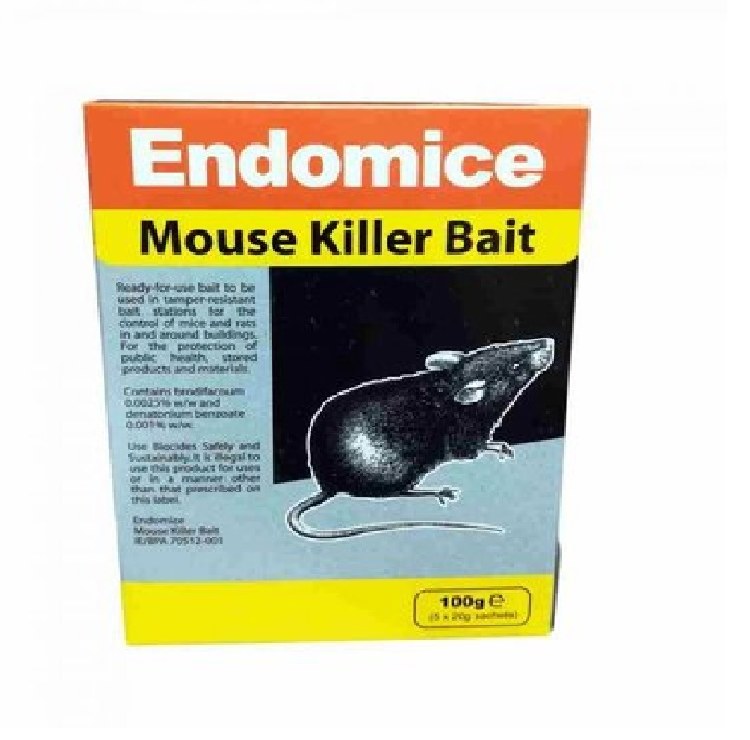 ENDOMICE MOUSE KILLER BAIT 100 GRM (5 X 20 GRM)